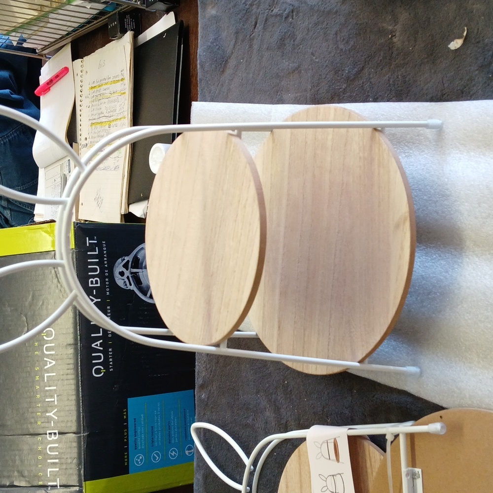 Easter decor!Tiered bunny tray x2